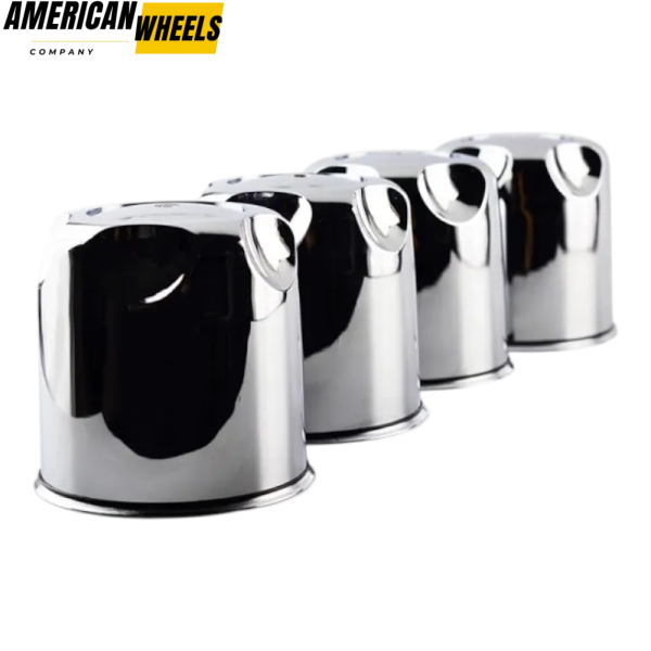 4pcs American Racing 114mm 4 1/2in Wheel Center Caps #PN-172CAP2 Silver - 20214735 - Image 3