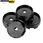 50pc Wholesale 67mm 2 5/8in Wheel Center Caps Black