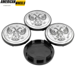 4pcs Ford Work National Emblem Of The Russian 60mm 2 3/8in Wheel Center Caps Black Base - 20277074BK（20213757BK+20220959BKS）x4 - Image 2