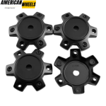 4pcs Black Rhino 113mm 4/16in Wheel Center Caps #C-728 Matte Black - Image 2