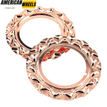 4pcs BBS Wheel Center Fitment 151mm 5 15/16in #09.23.134 Rose Gold - Image 4