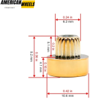100pcs Universal Wheel Rim Lip Rivets Nuts - 23112152 - Image 52