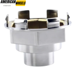 4pcs Universal 65mm 2 9/16in Wheel Center Caps Chrome - Image 3