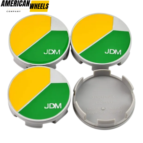 4pcs JDM Honda 58mm 2 9/32in Wheel Center Caps #08w14-sel-7000-A3- 20214954CH[14585CH+13718]x4 - Image 2