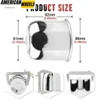 81mm 3.19 Trailer Center Caps for 3.19" B 3.62" H Detachable Top Cap Truck Hub Caps - 20274071 - Image 3