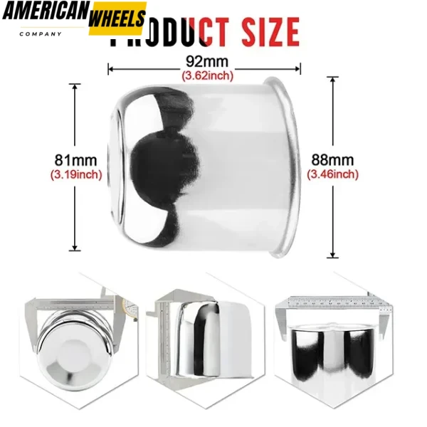 81mm 3.19 Trailer Center Caps for 3.19" B 3.62" H Detachable Top Cap Truck Hub Caps - 20274071 - Image 3