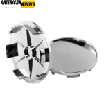 100pcs Wholesale Plain 68mm 2 11/16in Wheel Center Caps #654F Chrome