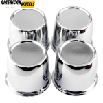 67mm 2.64in Trailer Wheels Rims Center Cap Chrome - Image 2