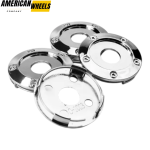 4pcs 65mm 2 9/16in Wheel Center Caps Silver - Image 3