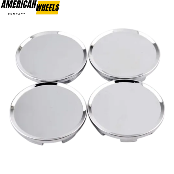 100pcs Wholesale General 51mm 2in Plain Wheel Center Caps Silver - Image 3