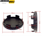 65mm (2.56in) for Ford Mustang F150 Volkswagen Jetta Center Caps #BR3Z-1130-B - 20213665 - Image 4