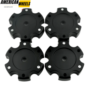 4pcs Avenue 522 145mm 5 11/16in Wheel Center Caps #C523801CAP Matte Black