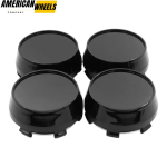 60mm 2.36in Universal Wheel Center Caps For Modified Wheels - 20214465BKx4
