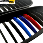 BMW Matte Black Front Kidney Grills for 5 Series E60 E61 - 21623106 - Image 2