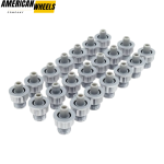 50PCS KMC XD Series Addic.t Wheel Silver Rivet #BDW027-1 - 23112197