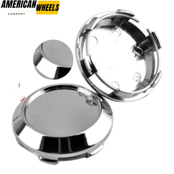 60mm (2.36in) Work Wheel Center Caps Chrome - 20214154 - Image 3
