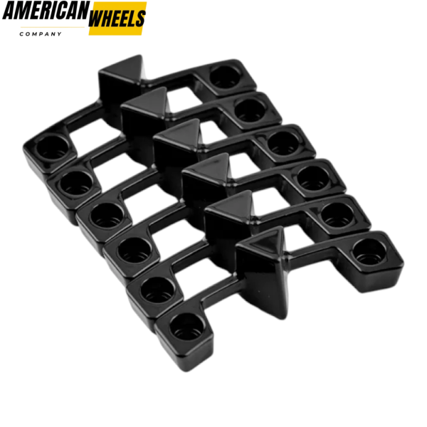 6pcs (1set) TUFF T-01 20" Wheel Trim Strip Kit Black - Image 4