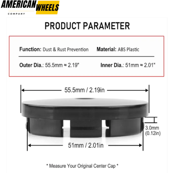 Rhino Tuning 4pcs 56mm(2.18in) Wheel Center Caps for SKORA Citigo Fabia 2013-2015 Octavia #5JA 601 151A - Image 6