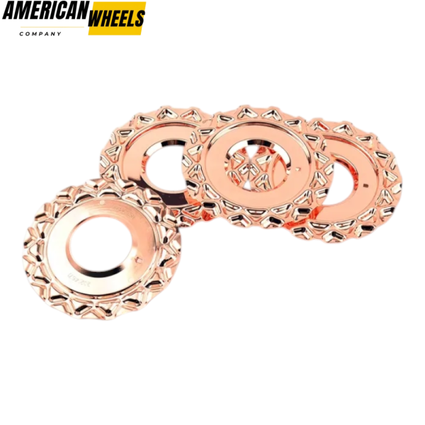 4pcs BBS 151mm 5 15/16in Wheel Center Cap Parts #09.24.038 Rose Gold - 20214671RG - Image 5