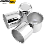 74mm 2.91in Push Through Center Cap Chrome - Image 5