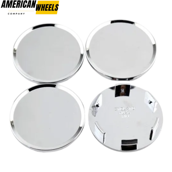 100pcs Wholesale General 51mm 2in Plain Wheel Center Caps Silver - Image 4