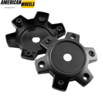 4pcs Black Rhino 113mm 4/16in Wheel Center Caps #C-728 Matte Black - Image 4