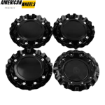 4pcs Monster energy edition 175mm 6 7/8in Wheel Center Caps #C-1089 Black - 20214682 - Image 2