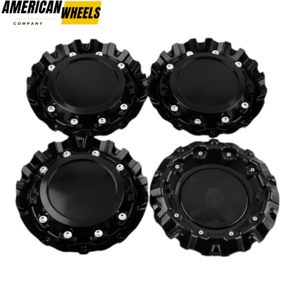 4pcs Monster energy edition 175mm 6 7/8in Wheel Center Caps #C-1089 Black - 20214682 - Image 2