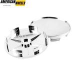100pcs Wholesale Plain 68mm 2 11/16in Wheel Center Caps #654F Chrome - Image 5