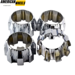 4pcs ION Alloy 168mm 6 5/8in Wheel Center Caps #C101710-0 Silver - Image 2