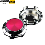 4pcs GMC Cadillac Chevy 83mm 3 1/4in Wheel Center Caps #9596403 Pink Label Silver Base - 20214949CHP[14618PP+14726CH]x4 - Image 4