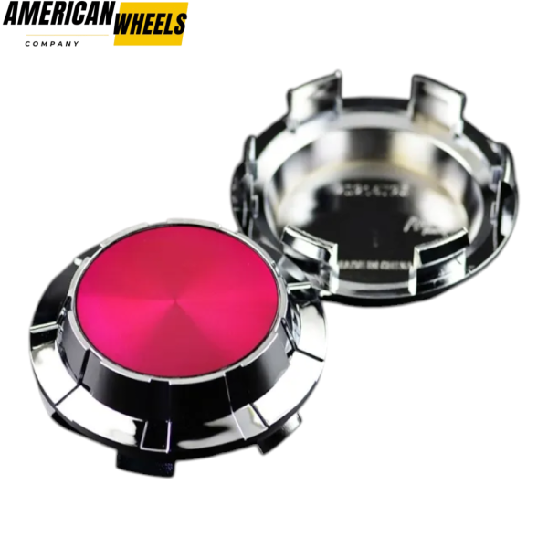 4pcs GMC Cadillac Chevy 83mm 3 1/4in Wheel Center Caps #9596403 Pink Label Silver Base - 20214949CHP[14618PP+14726CH]x4 - Image 4