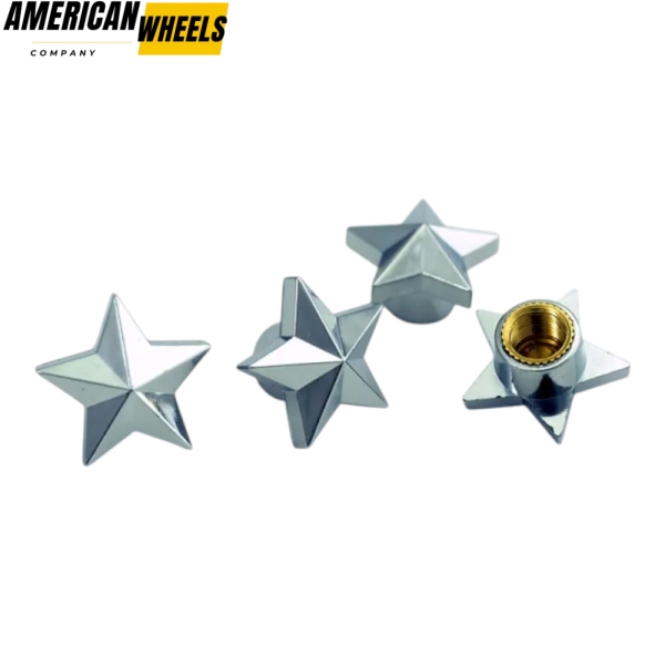 20pcs Metal Star Universal Wheel Tire Valve Stem Caps - 23112090 - Image 2
