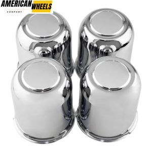 3.74in Push Through Center Caps For 3.74" Bore 4.41" Tall Trailer Rims - 20274072