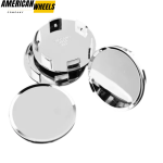 100pcs Wholesale General 51mm 2in Plain Wheel Center Caps Silver