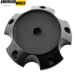 4pcs METAL MUSCLE A.T 127mm 4 31/32in Wheel Center Caps Matte Black - Image 4