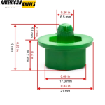 100pcs Wheel Rivets Nuts Rims Studs Lip Rim Lip Decoration Wheel Tire Air Valve Stem Cover - Image 11