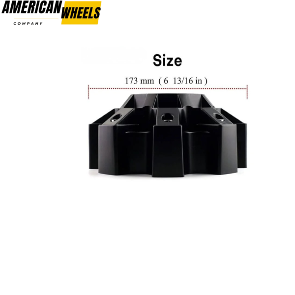 173mm 6 13/16in Wheel Center Caps for Hybrid OFF-ROAD Car/Truck Rims 2173L175-8H-SB - 20274056P - Image 4