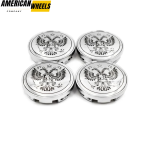 4pcs Subaru National Emblem Of The Russian 61mm 2 3/8in Wheel Center Caps #28821AE000 Silver Base - 20277075CH（20214550CH+20220959BKS ）x4