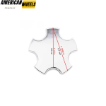 117mm 4.61in Wheel Center Caps for 5 Spoke 2000-2004 Chevy Corvette Z06 Rims - 20274063 - Image 4