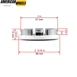 56mm Universal Center Caps For Modified Wheels - 20277115 - Image 7