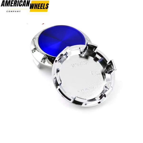 4pcs Benz OZ 75mm 2 15/16in Wheel Center Caps Blue Laber Silver Base - 20214948CHB[4618BL+4725CH]x4 - Image 5