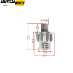 50PCS KMC XD Series Addic.t Wheel Silver Rivet #BDW027-1 - 23112197 - Image 5