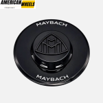 4pcs Gloss Black Mercedes Maybach Wheel Nut Hub Cap Cover 00040080007Y76 "Maybach Logo"