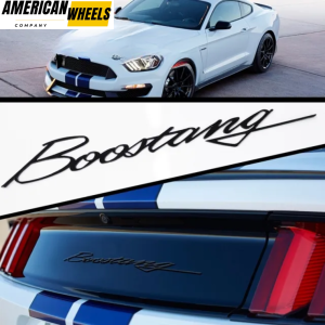 Mustang Boostang Car Styling Boostang Emblem For Mustang Shelby GT350 GT350R Turbo Auto Rear Boot Letter Badge 808