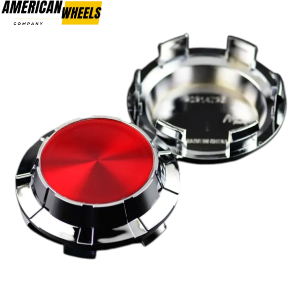 4pcs GMC Cadillac Chevy 83mm 3 1/4in Wheel Center Caps #19333200 Red Label Silver Base - 20214949CHR[14618RD+14726CH]x4 - Image 6