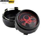 4pcs Skull & Cross Bones 66mm 2 19/32in Wheel Center Caps - 20214965[14929+13554BK]x4 - Image 4