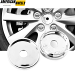 Custom Chrome 50mm Wheel Center Caps For Alfa Romeo #60511671 - 20214152