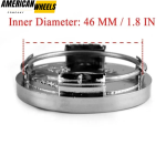 Custom Chrome 50mm Wheel Center Caps For Alfa Romeo #60511671 - 20214152 - Image 3