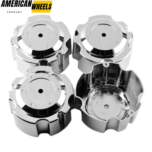 4pcs 139mm 5 15/32in Wheel Center Caps Silver - Image 2